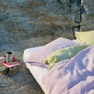 Bed linens - LINUS — duvet cover & pillowcase — lavender - LAVIE HOME
