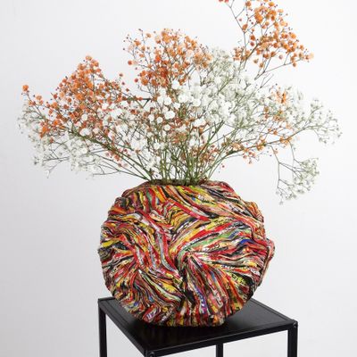 Unique pieces - Vase recycled paper Collection ARVOR unique piece - HELENE SIELLEZ