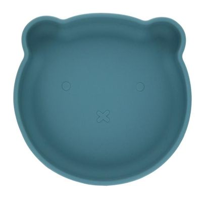 Repas pour enfant - Assiette ours silicone bleu ciel - LE PETIT SOUK