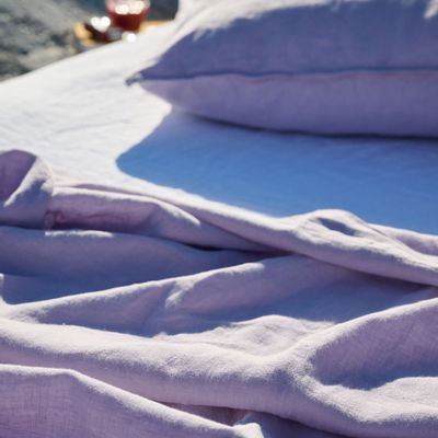 Linge de lit - LINUS — draps de dessus — lavande - LAVIE HOME