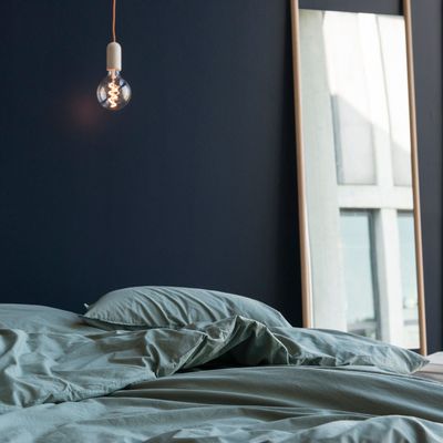 Bed linens - LOUISE — duvet cover & pillowcase — fir green - LAVIE HOME