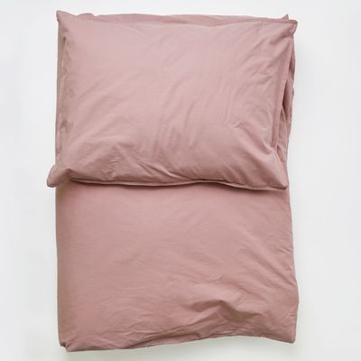 Coussins - LOUISE — housse de couette & taie d'oreiller — rose cendré - LAVIE HOME