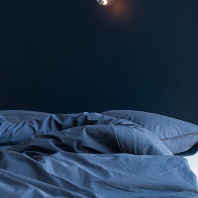 Linge de lit - LOUISE — housse de couette & taie d'oreiller — indigo - LAVIE HOME