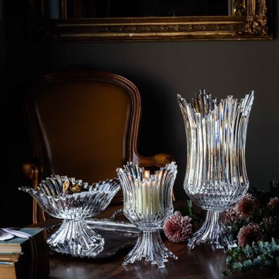 Vases - Cut crystal candle holder - Chiara - LEONE DI FIUME