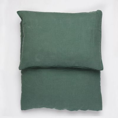Bed linens - LOTTA — duvet cover & pillowcase — forest green - LAVIE HOME