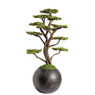 Decorative objects - Mira Bonsai - 9 - Decorative Handmade Artificial Bonsai Tree Created From Real Tree Trunk - OMNIA CONCEPT