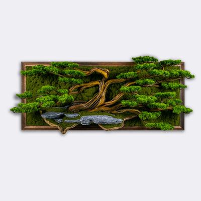 Other wall decoration - Thuja Tableau Grande - 4 - Decorative Handmade Artificial Bonsai Tree Tableau - OMNIA CONCEPT