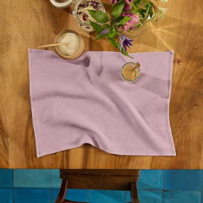 Linge de table textile - SMILLA — linge de table — tissu nid d’abbeille - LAVIE HOME
