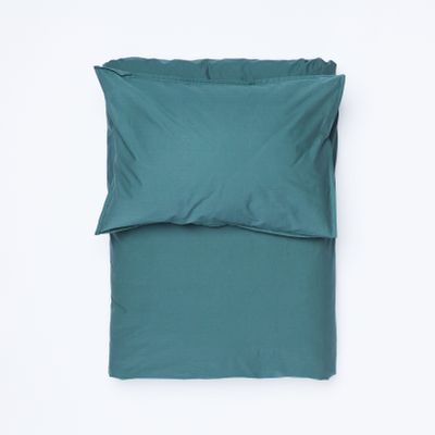 Linge de lit - LOUISE — housse de couette & taie d'oreiller — vert foncé - LAVIE HOME