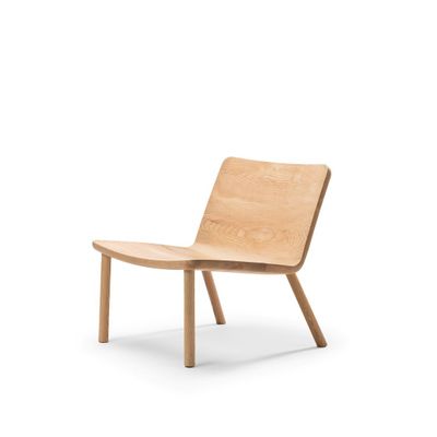 Lounge chairs - The Minimalist Modern Lounge Chair in Natural Ash - MOR