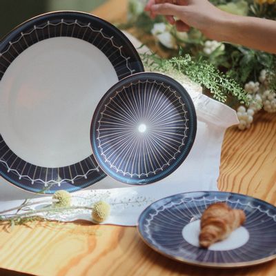 Gifts - Dinner Plate - Walk in the Rain Collection - LOR HOME