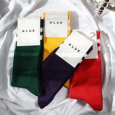 Chaussettes - Chaussettes de tennis en coton bio Klue | Collection ATHLETICS VINTAGE STRIPES - KLUE