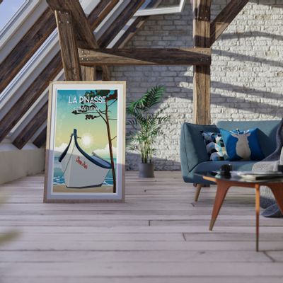 Affiches - AFFICHE LA PINASSE "Cap de l'Homy" 50x70cm - JELLYFISH-TRAVELPOSTER