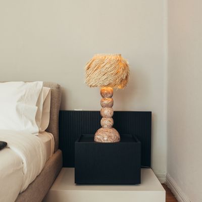 Lampadaires - REGINA PINK MARBLE DESK LAMP - DANIEL OROZCO ESTUDIO