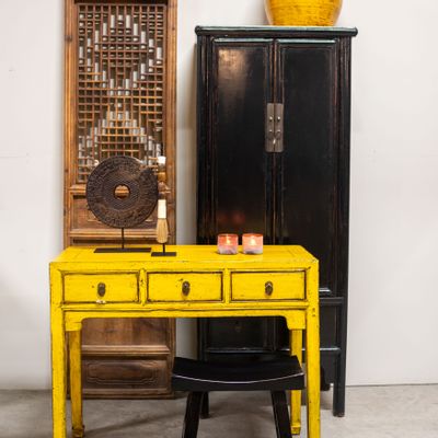 Console table - Console with 3 drawers - PAGODA INTERNATIONAL