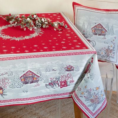 Table linen - Jacquard tablecloth - Savoie - TISSUS TOSELLI