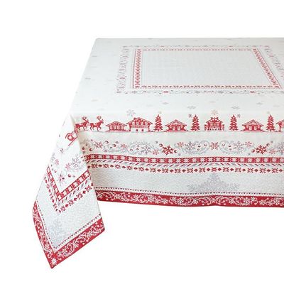 Linge de table textile - Nappe Jacquard - Minuit - TISSUS TOSELLI