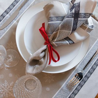 Table linen - Jacquard Towel - Vars - TISSUS TOSELLI