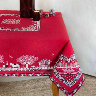 Table linen - Jacquard tablecloth - Plagne - TISSUS TOSELLI