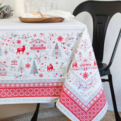 Table linen - Printed tablecloth - Matterhorn - TISSUS TOSELLI