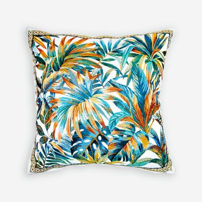 Linge de table textile - Housse de Coussin Jacquard - Moorea - TISSUS TOSELLI