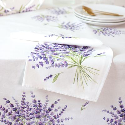 Linge de table textile - Serviette Imprimée - Bonnieux - TISSUS TOSELLI