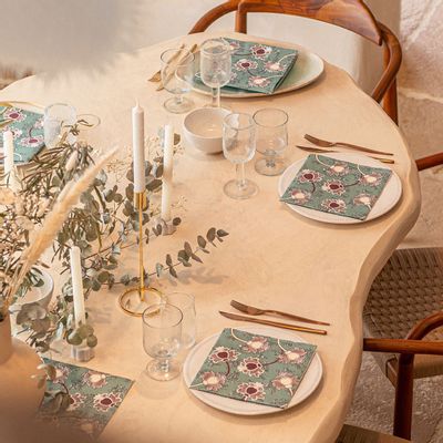 Napkins - Isfahan flower - FRANÇOISE PAVIOT