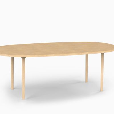 Office furniture and storage - CAST – Minimalist Oval Dining Table in Ash Wood - MOR