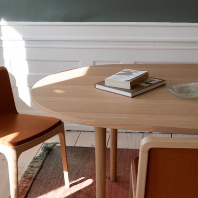 Office furniture and storage - CAST – Minimalist Oval Dining Table in Ash Wood - MOR