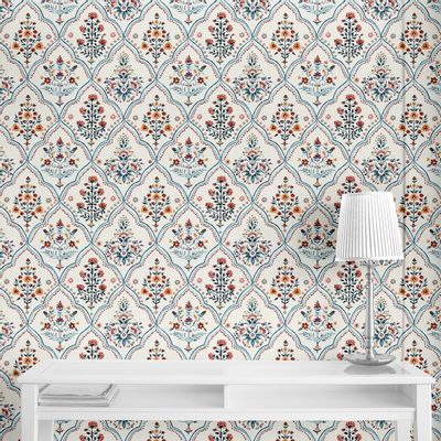 Tissus - Indian Block Print Chintz - TANA BANA DESIGN SERVICES