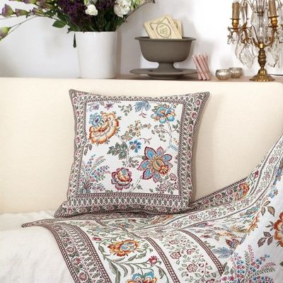 Fabric cushions - Jacquard Cushion Cover - Garance - TISSUS TOSELLI