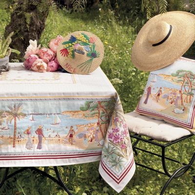 Linge de table textile - Nappe Jacquard - Nice - TISSUS TOSELLI