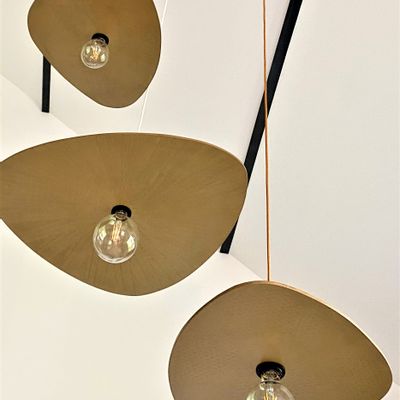 Office design and planning - PETA'L suspension with white electric frame. - L'CRAFT
