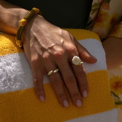 Jewelry - Dandelion with budgerigar adjustable ring - NACH