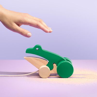 Jouets enfants - Jouet en bois. Froggie Talkie. - WELLDONE® DOBRE RZECZY