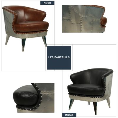 Canapés - La gamme de fauteuil & Canapé Aviateur - JP2B DECORATION