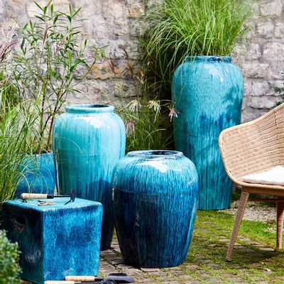 Objets de décoration - Jarre en céramique H88 Yixing Jardin - CFOC