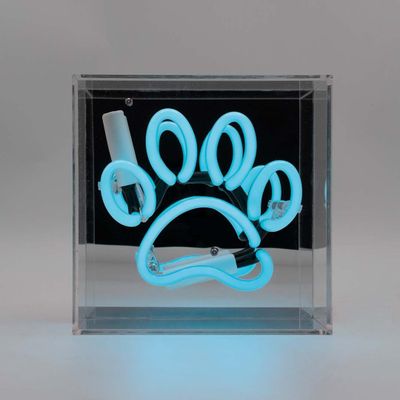 Wall lamps - 'Paw' Mini Glass Neon Sign - LOCOMOCEAN