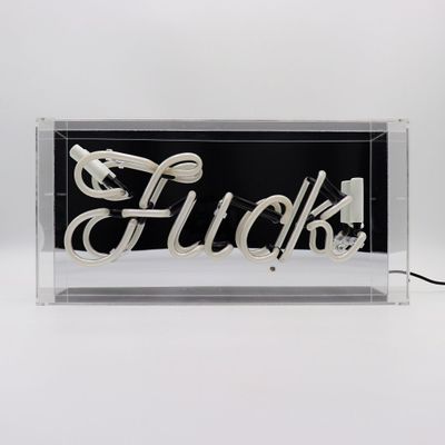 Table lamps - 'Fuck' Glass Neon Sign - LOCOMOCEAN