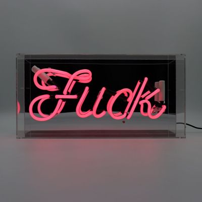 Table lamps - 'Fuck' Glass Neon Sign - LOCOMOCEAN