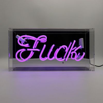 Table lamps - 'Fuck' Glass Neon Sign - LOCOMOCEAN