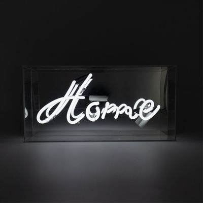 Decorative objects - 'Home' Glass Neon Sign - LOCOMOCEAN