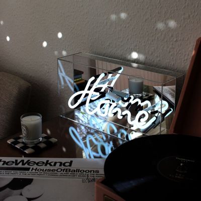 Table lamps - 'Home' Glass Neon Sign - LOCOMOCEAN