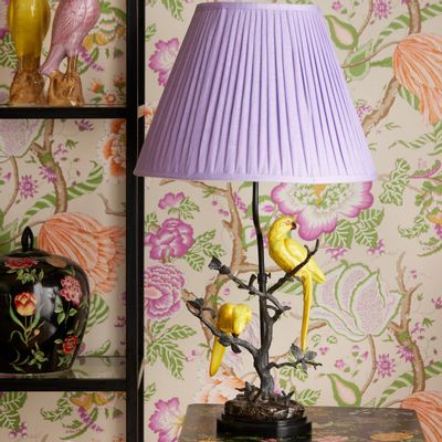 Lampes de table - Lampe, arbre avec perroquets jaunes - G & C INTERIORS A/S
