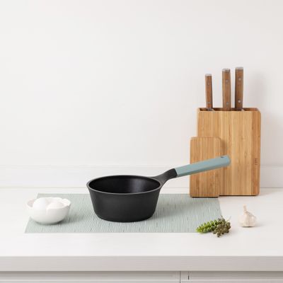 Kitchens furniture - Companion Non-Stick Sauce Pan (18cm, PEEK) Gray Green - JIA