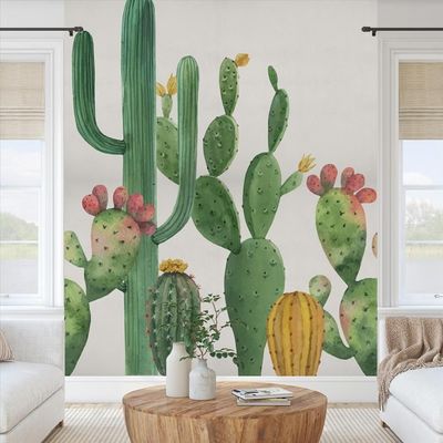 Papiers peints - Cactus Panoramic Wallpaper - EASY D&CO BY HD86