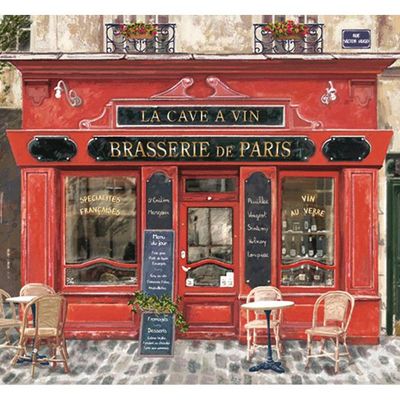 Placemats - Placemat Boutique Brasserie De Paris Assortis 45 X 30 - MAISON VIVARAISE - SDE VIVARAISE WINKLER