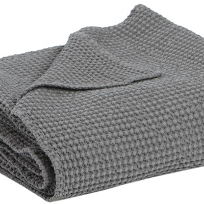 Linge de lit - Jeté de lit Maia Tourterelle 260 x 260 - MAISON VIVARAISE - SDE VIVARAISE WINKLER