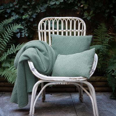 Coussins - Coussin Maia Vert de Gris 30 X 50 - MAISON VIVARAISE - SDE VIVARAISE WINKLER