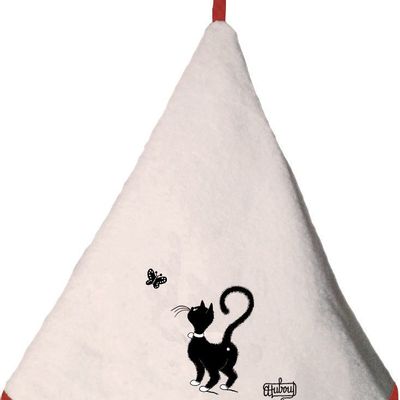 Torchons textile - Essuie Mains Dubout Chat Papillon Ivoire 0 X 60 - MAISON VIVARAISE - SDE VIVARAISE WINKLER